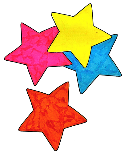Spiel: Glitzersterne verschenken