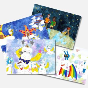 "Die Wompets und das Sternenleuchten" - Kamishibai-Karten