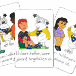 Hilfskarten zum Helfen mit Kindern